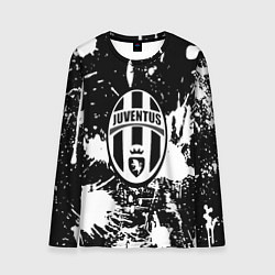 Лонгслив мужской Ювентус краски всплеск, цвет: 3D-принт