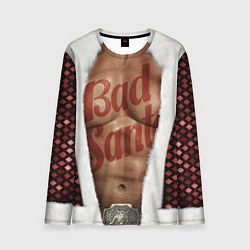 Лонгслив мужской Костюм деда мороза с накаченным прессом, цвет: 3D-принт