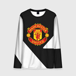 Лонгслив мужской Манчестер Юнайтед полосы, цвет: 3D-принт