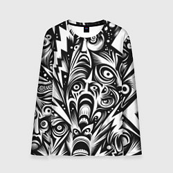 Лонгслив мужской Lightnings and faces - ai art fantasy, цвет: 3D-принт