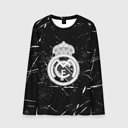 Лонгслив мужской Ювентус краски штрихи, цвет: 3D-принт