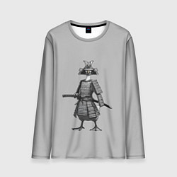Мужской лонгслив Гусь-самурай с катаной