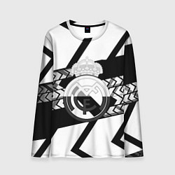 Мужской лонгслив Реал Мадрид краски полосы