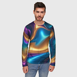 Лонгслив мужской Сплавы разноцветные, цвет: 3D-принт — фото 2