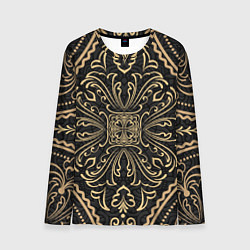 Мужской лонгслив Орнамент славянский позолота