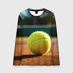 Лонгслив мужской Теннисный мяч на закате, цвет: 3D-принт