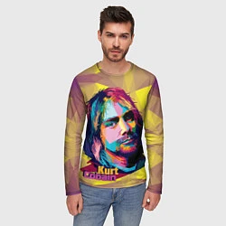 Лонгслив мужской Kurt Cobain: Abstraction, цвет: 3D-принт — фото 2