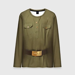 Лонгслив мужской Униформа солдата, цвет: 3D-принт