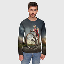 Лонгслив мужской Велогонщик, цвет: 3D-принт — фото 2