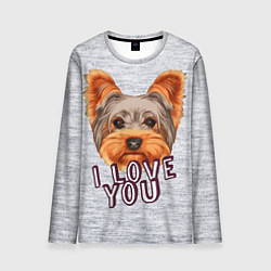 Мужской лонгслив Йоркширский терьер
