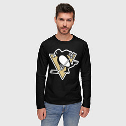 Лонгслив мужской Pittsburgh Penguins: Malkin, цвет: 3D-принт — фото 2