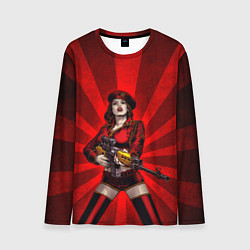 Мужской лонгслив Red alert girl