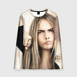 Лонгслив мужской Cara Delevingne, цвет: 3D-принт