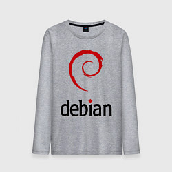 Мужской лонгслив Debian