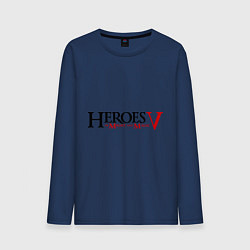 Лонгслив хлопковый мужской Heroes V, цвет: тёмно-синий