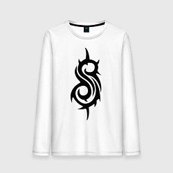 Лонгслив хлопковый мужской Slipknot, цвет: белый