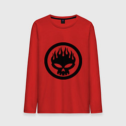 Лонгслив хлопковый мужской The Offspring: Sybmol, цвет: красный