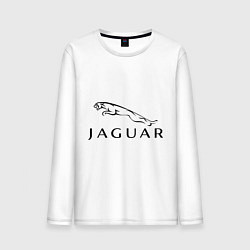 Лонгслив хлопковый мужской Jaguar, цвет: белый
