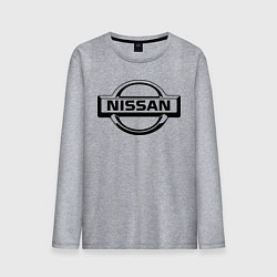 Лонгслив хлопковый мужской Nissan club, цвет: меланж