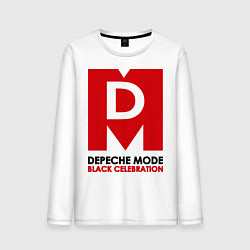 Лонгслив хлопковый мужской Depeche Mode: Black Celebration цвета белый — фото 1