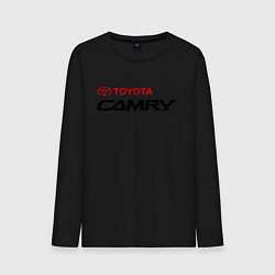 Лонгслив хлопковый мужской Toyota Camry цвета черный — фото 1
