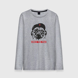 Мужской лонгслив Obey the pug