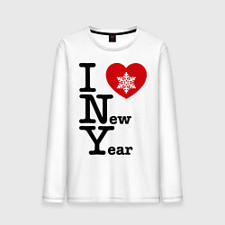 Мужской лонгслив I love New Year