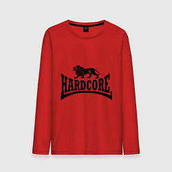 Лонгслив хлопковый мужской Hardcore, цвет: красный
