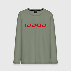 Лонгслив хлопковый мужской IDDQD Doom, цвет: авокадо