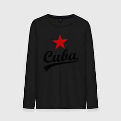 Лонгслив хлопковый мужской Cuba Star цвета черный — фото 1