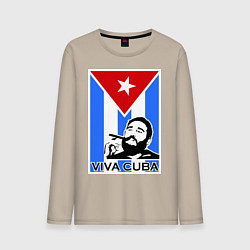 Мужской лонгслив Fidel: Viva, Cuba!