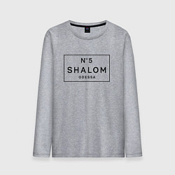 Лонгслив хлопковый мужской SHALOM, цвет: меланж