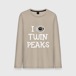 Мужской лонгслив I love Twin Peaks