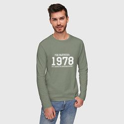 Лонгслив хлопковый мужской Год выпуска 1978, цвет: авокадо — фото 2