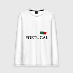 Лонгслив хлопковый мужской Сборная Португалии: 10 номер, цвет: белый