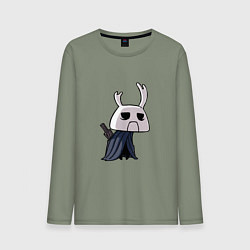 Лонгслив хлопковый мужской Hollow Knight, цвет: авокадо