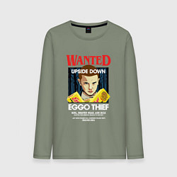 Мужской лонгслив Wanted: Eggo Thief / 11