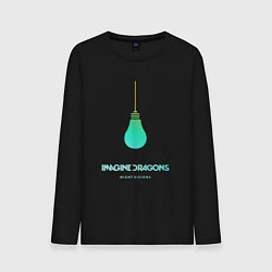 Лонгслив хлопковый мужской Imagine Dragons: Night Visions, цвет: черный