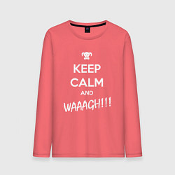 Мужской лонгслив Keep Calm & WAAAGH