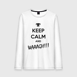 Мужской лонгслив Keep Calm & WAAAGH