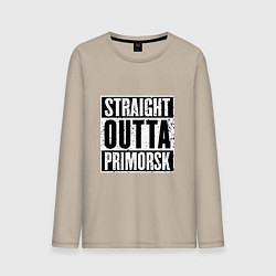 Мужской лонгслив Straight Outta Primorsk