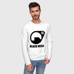 Лонгслив хлопковый мужской HL: Black mesa, цвет: белый — фото 2