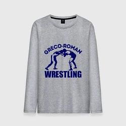 Лонгслив хлопковый мужской Greco-roman wrestling, цвет: меланж