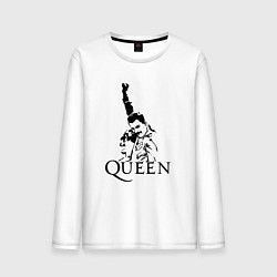 Лонгслив хлопковый мужской Queen: Rock You, цвет: белый