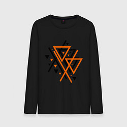 Лонгслив хлопковый мужской Paul van Dyk: Chaos, цвет: черный