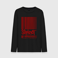 Лонгслив хлопковый мужской Slipknot: barcode, цвет: черный