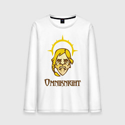 Лонгслив хлопковый мужской Omniknight, цвет: белый