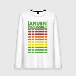 Лонгслив хлопковый мужской Armin van Buuren: EQ, цвет: белый