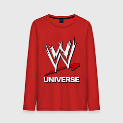 Лонгслив хлопковый мужской WWE universe, цвет: красный