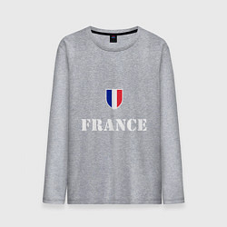 Лонгслив хлопковый мужской France, цвет: меланж